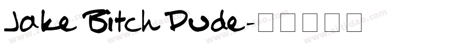 Jake Bitch Dude字体转换